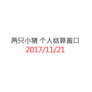 两只小猪 个人结算窗口_20171121_02